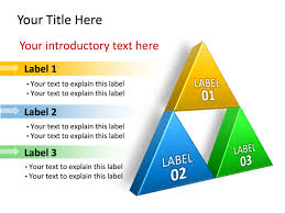 Powerpoint Slide Triangle Diagram 3d 3 Triangles