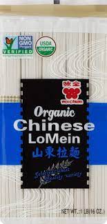 Organic Chow Mein Noodles gambar png