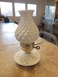 Milk Glass 1950s Table Lamps 10 5