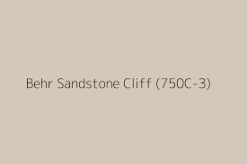 Behr Sandstone Cliff 750c 3 Color Hex