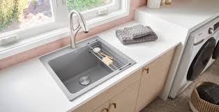 Winado under sink storage bathroom vanity cabinet space saver organizer, white. Laundry Sinks Blanco