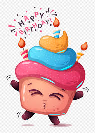 happy birthday cake with 3 candle png