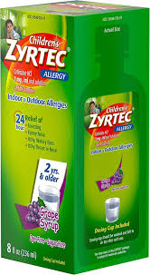 zyrtec 24 hour childrens allergy syrup