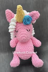 plush stuffed unicorn amigurumi crochet
