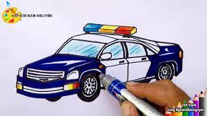 Vẽ xe cảnh sát/How to draw Police car - YouTube