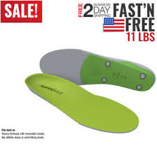 Details About Superfeet Green Insoles New Brand Premium Brand Size B G Shoe Inserts Orthotics