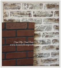 From My Front Porch To Yours: DIY Faux Brick Wall Tutorial Using