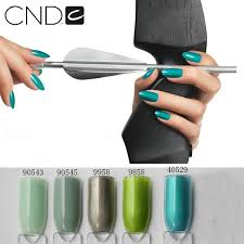 1 Pc Dark Green Light Green Color Cnd Gel Nail Polish Gorgeous Colors Size 90543 90545 9958 9858 40529