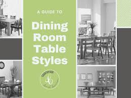 choosing a dining table style types of