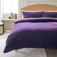 Double Sided Fleece Purple Bedding