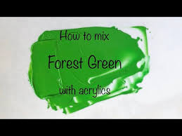 How To Make Forest Green Color