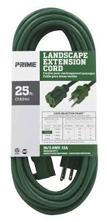 Prime Wire Cable Ec880625 25 Foot 16 3 Sjtw Lawn And Garden Outdoor Extension Cord Green