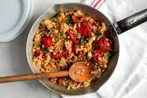 baked couscous with tomatoes