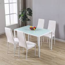 Dining Table With 4 Chairs Ds07 White