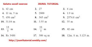 X Surface Area And Volume Excel Exercise