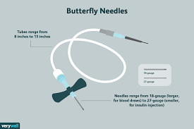 erfly needles for blood draws