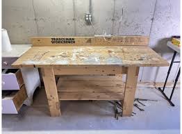 Tradesman Workbench In Solid Wood Very
