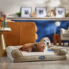 Suede Orthopedic Sofa Cat Dog Bed