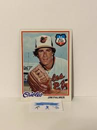 Ending saturday at 11:11am pst. Mavin 1978 Topps Jim Palmer Baltimore Orioles 160 Baseball Card