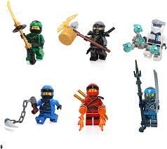 Amazon.com: LEGO Ninjago Masters of Spinjitzu Combo Foil Pack - Set of 6  Minifigures (Lloyd, Jay, Cole, Zane, Kai, and Nya) : Toys & Games