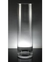 18 clear tall cylinder vases