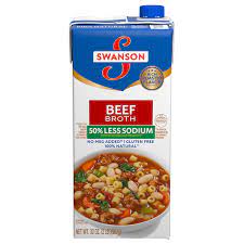swanson beef broth 50 less sodium