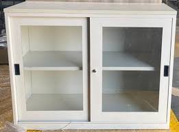 Ivory Sliding Glass Door Cabinets At