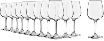 Libbey 12pc Stemmed Red White Wine