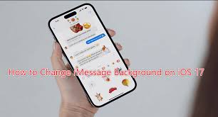 how to change imessage background on ios 17