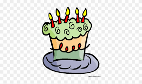 Cute Green And Purple Birthday Cake Png Clipart Happy Birthday