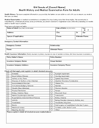 Fill health check format online: Blank Medical History Form Printable Fresh Search Results For Blank History And Physical Form Medical History Health History Form Doctors Note Template