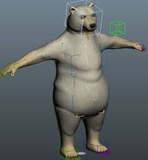 polar bear rigged 3ds max free 3d model
