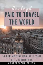 get paid to travel to every continent