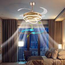 indoor gold modern ceiling fan