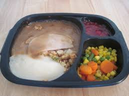 Image result for images of a man eating a turkey dinner
