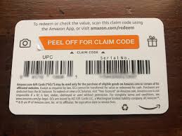 Look at the back of your gift card for a long series of letters and numbers. Amazon Gift Cards Have Peel Off Stickers Instead Of Scratch Offs Mildlyinteresting