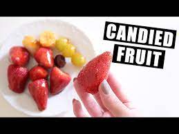 how to make cand glazed fruit