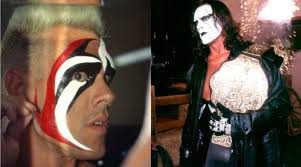 sting start using paint on his face