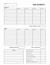 House Cleaning Invoice Template And Printable Job Estimate Forms