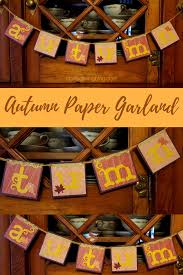 autumn paper garland crafted living