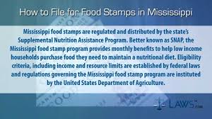 How To File For Food Stamps Mississippi