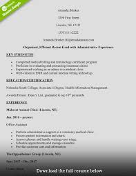 How To Write A Medical Billing Resume With Examples Thejobnetwork
