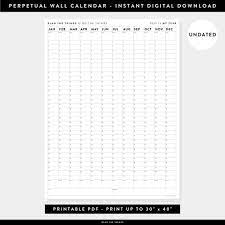 Forever Wall Calendar Digital Pdf