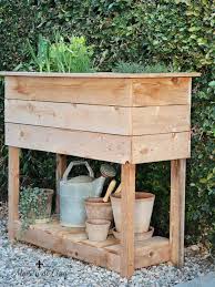 diy raised herb garden planter box