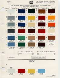 color chips paint codes gm nymcc