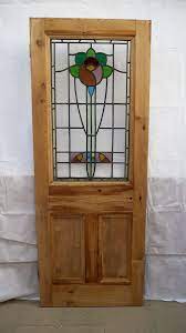 Reclaimed 3 Panel Stained Glass Door