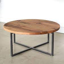 Reclaimed Wood Metal Base Coffee Table