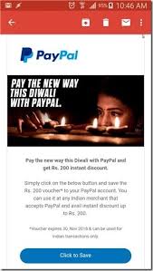 paypal india diwali gift offer