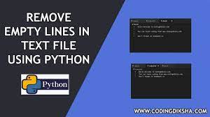 python script to remove blank lines