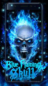 Blue Fire Skull Live Wallpaper APK for ...